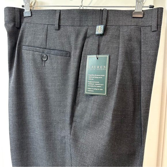 Ralph Lauren Men’s 36X30 Pleated Wool Trousers Dress Pants New with Tags - Picture 1 of 9